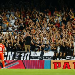 Ambientazo en Mestalla con la vuelta de la Grada de Animación