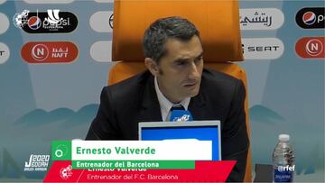 Valverde: "Cuando pierdes, hay inestabilidad en el fútbol"