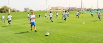 La selección tuvo su primer entrenamiento en Abu Dabi