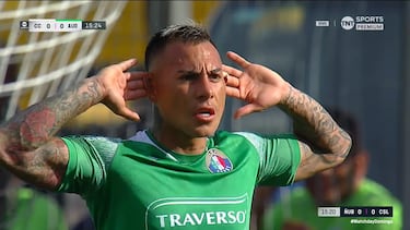 Vargas le anota por primera vez a Colo Colo en su carrera y su festejo lo dice todo: así reaccionó el Monumental 