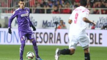 H&eacute;ctor Moreno en el partido ante el Sevilla.