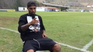 Starter for 10... Boateng racks his brain in Canary Islands quiz