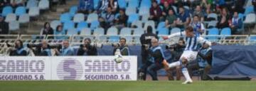 1-1. Canales anota el gol del empate.