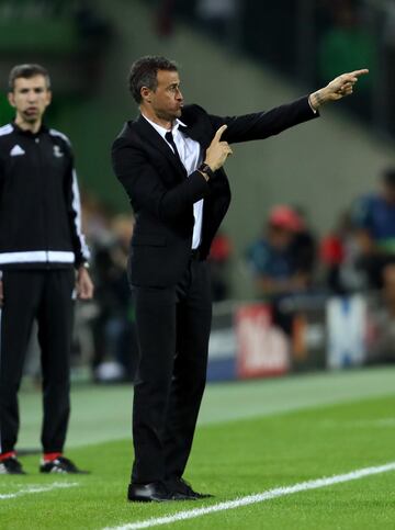  Luis Enrique, entrenador del Barcelona 