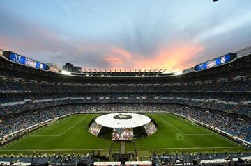 La fiesta de los campeones en el Santiago Bernabéu