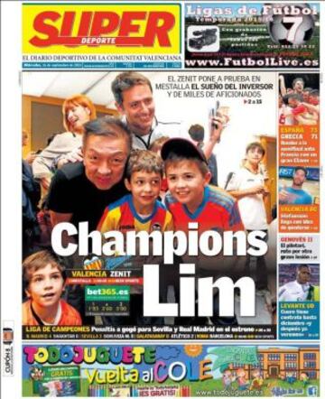 Portadas de la prensa deportiva