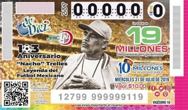 La Lotería Nacional pone en sus billetes a Don 'Nacho' Trelles
