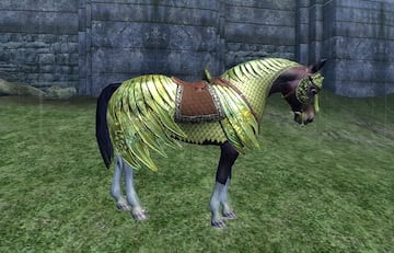 caballo con armadura oblivion