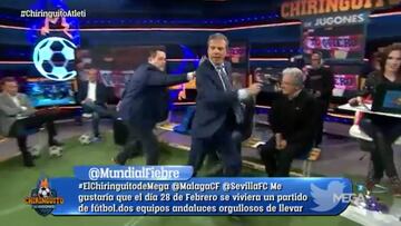 Momentazo: Roncero persigue a Soria corriendo por todo el plató de 'El Chiringuito'