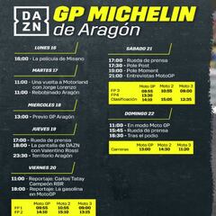 Todo el G.P. Aragón de MOTOGP™, en directo y en exclusiva en DAZN