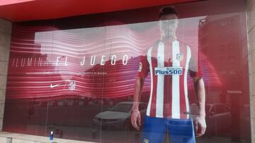 Saúl Ñíguez es la imagen de la tienda del Atlético de Madrid.