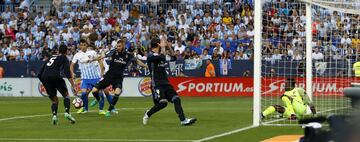 0-2. Karim Benzema marcó el segundo gol.