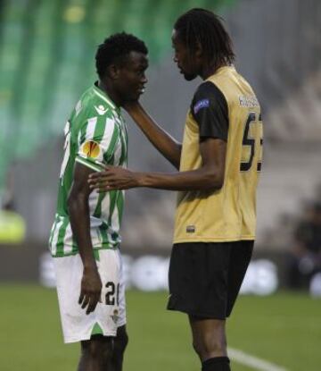 Betis-Vitoria Guimaraes. Nosa con Abdoulaye Ba.