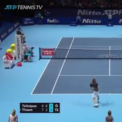 Bienvenidos a una nueva era en el tenis: el punto supersónico entre Thiem y Tsitsipas