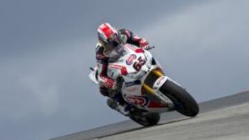 Jonathan Rea con la Honda en la primera jornada de las SBK en Portimao.