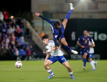 El canterano zaragocista fue decisivo. Salió de revulsivo desde el banquillo e hizo el último gol para darle los tres puntos al equipo de Víctor Fernández.