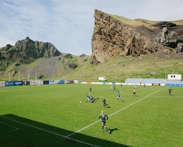 Hásteinsvöllur located on the Vestmannaeyjar archipelago to the south of the Icelandic mainland and home to IBV. 