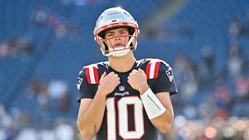 The Patriots rookie quarterback has surged past Mahomes, Stafford and Allen in the latest odds.