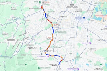 Bloqueo en la carretera Mexico-Toluca: qué pasó y vías alternas