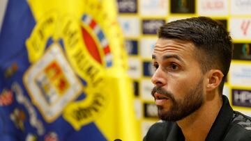 Kirian Rodríguez durante una rueda de prensa.