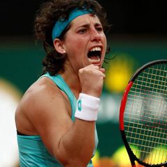 Carla Suárez se disfraza de Arantxa y elimina a Svitolina