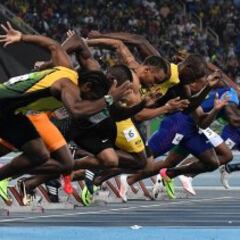 Bolt es leyenda: tercer oro en los 100 metros