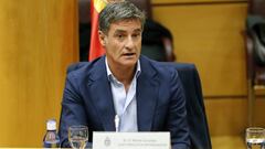 Jos&eacute; Miguel Gonz&aacute;lez &#039;M&iacute;chel&#039; interviene durante las Jornadas Parlamentarias Propuestas para un Nuevo Marco Jur&iacute;dico del Deporte en el Senado.