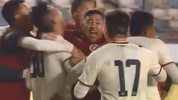 El gol a los 95' que hizo vibrar a Nicol¨¢s C¨®rdova en Per¨²