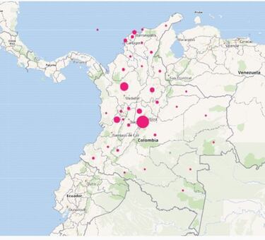 Mapa de casos y muertes por coronavirus por departamentos en Colombia: hoy, 12 de agosto