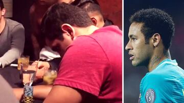 Neymar olvida la debacle de París con caipirinhas y póker