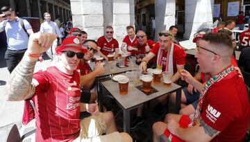 Ambiente de Champions en las calles de Madrid