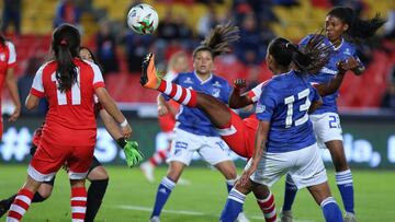 Santa Fe y Millonarios se clasifican a cuartos de final de la Liga &Aacute;guila Femenina