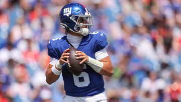 Jaxson Dart impressed on his first appearance for the Giants, leading New York to victory with a touchdown and two field goals.