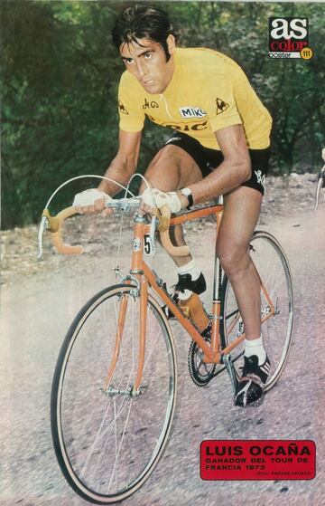 Después de ganar la Vuelta de 1970, Ocaña aventajaba en más de siete minutos a Eddy Merckx en el Tour de 1971. Una caída en el descenso del Col de Menté le obligó a abandonar. El belga no quiso portar al día siguiente el maillot amarillo. En la edición de 1973, Ocaña conquistó la ronda gala con un botín de seis etapas y 14 días de líder. Es el segundo español con más amarillos.