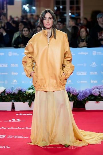 Marina Salas en la alfombra roja.