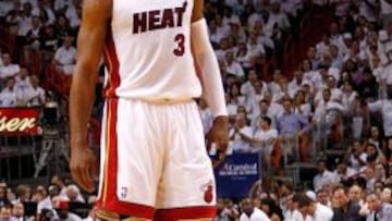 Dwyane Wade en un partido de la NBA.