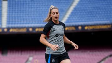 Alexia se entrena en el Camp Nou.