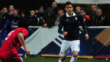 Lucas Hernández, en las categorías inferiores de Francia.