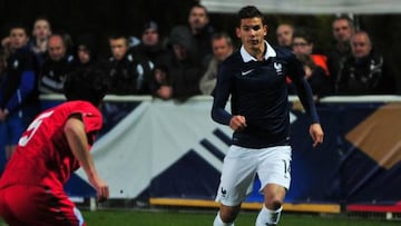 Lucas Hern&aacute;ndez, en las categor&iacute;as inferiores de Francia.