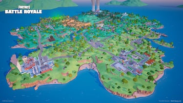 Así es el nuevo mapa de Springfield en Fortnite: la nueva temporada de ‘Los Simpson’ añade muchas ubicaciones de la serie