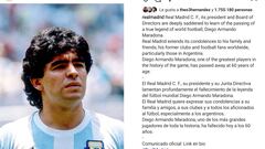 EL mundo del deporte se despide de Maradona