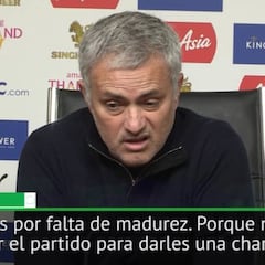 El palo de Mourinho a sus jugadores por sus decisiones