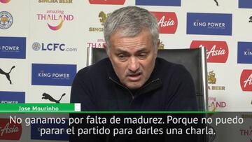 El palo de Mourinho a sus jugadores por sus decisiones