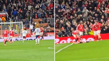 Manchester United’s epic comeback against Lyon caught from the stands