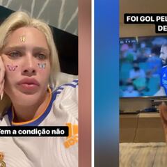 Karoline Lima, novia de Militao, da un show viendo al Real Madrid