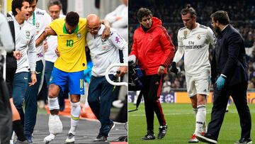 Neymar ahead of Bale for time out through injury