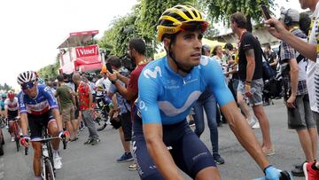 Mikel Landa, durante el Tour.