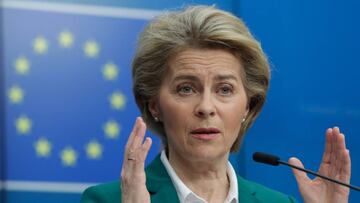 La presidenta de la Comisi&oacute;n Europea, Ursula Von Der Leyen. 