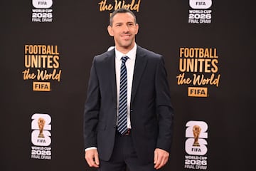 Argentinian former player Maxi Rodriguez poses on the red carpet upon arrival to attend the draw for the 2026 FIFA Football World Cup taking place in the US, Canada and Mexico, at the Kennedy Center, in Washington, DC, on December 5, 2025. (Photo by Roberto SCHMIDT / AFP)