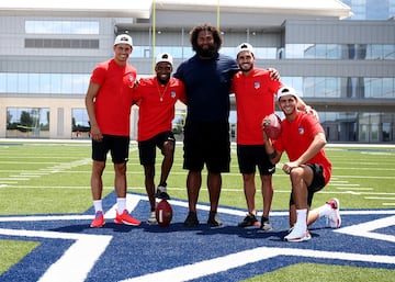 Koke, Lemar, Morata y Marcos Llorente disfrutaron a lo grande visitando las instalaciones de los Dallas Cowboys.